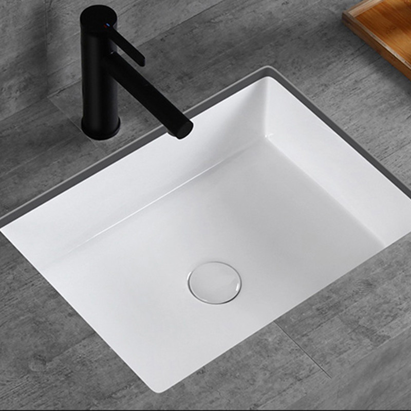 500x400 Undermount Bathroom Vessel Sinks Sink Bowl Solid Softly Round Corner
