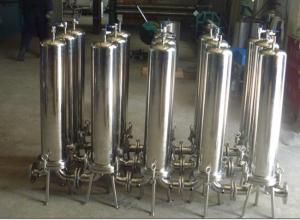 China multi round 316 ss cartridge filter housing stainless steel 0.1 Micron Cartridge Food Industry wholesale