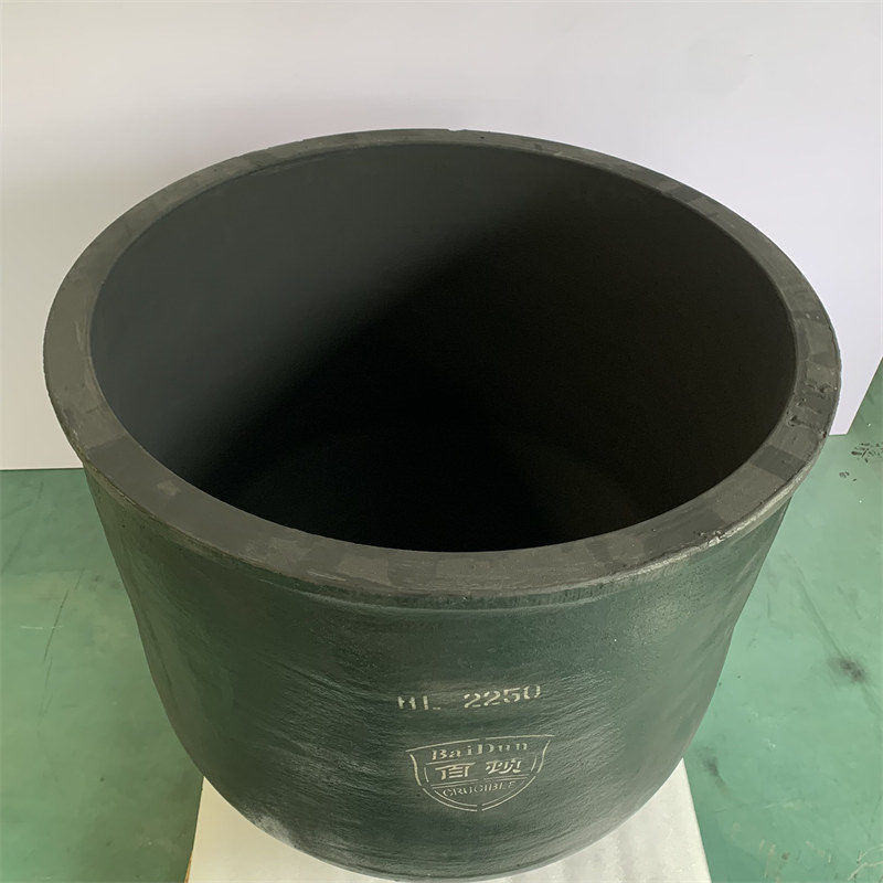 Circular Type Silicon Carbide Graphite Crucible For Metal Melting Corrosion Resistance
