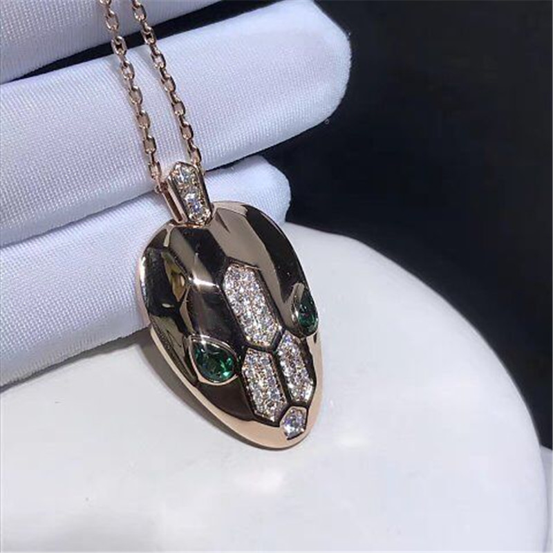 Factory jewels B Serpenti series necklace 18k gold white gold yellow gold rose gold diamond necklace
