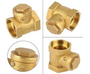 China DN50 Female Thread Brass Non Return Swing Check Valve 232PSI wholesale