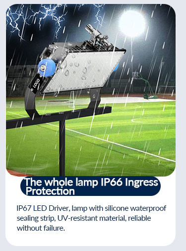 Rectangular 250W Led Sport Light Flood Stadium Light For Power Plant