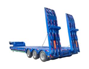 China CIMC 100 Ton Container Transport Truck Lowbed Semi Trailer wholesale
