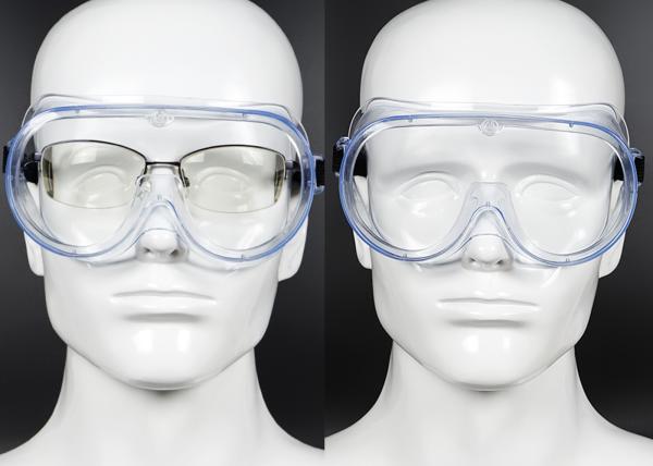 Anti Fog Material Clear Vision Medical Safety Goggles , Transparent Protective