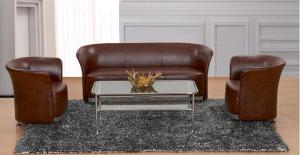 China Modern PU leather China reception office sofa wholesale