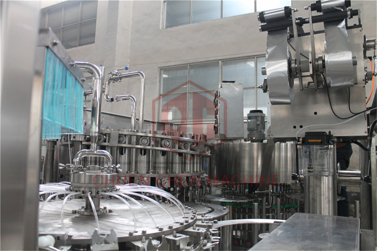 HDPE Bottle Yogurt Sauce Filling And Hot Foil Sealing Machine Electric Driven Type