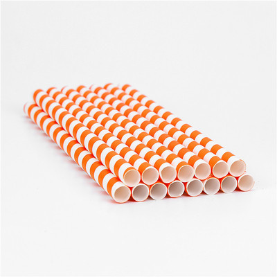 Dia 5mm To 10mm Stripe Biodegradable Paper Straws
