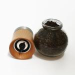 Food Grade Wooden 201g 124mm 170ml Rock Salt Grinder