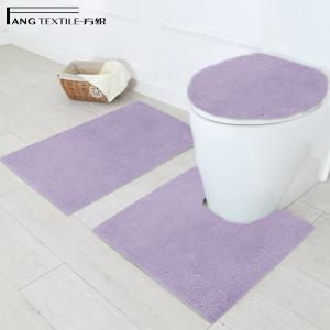 China 20x30 Anti Skid Shags Piles Absorbent Toilet Contour Bath Mat wholesale