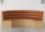 3 Channles Back Melamine Structure Upholstered Restaurant Booth