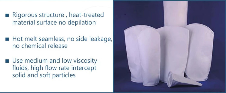 Nylon PE PP Oil Removal Liquid Filter Bag Cylinder Shape Eco - Friendly