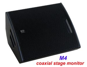 China PA Sound Equipment 480W 3&quot; + 15&quot; Plywood Coaxial Stage Monitor For Living Event And Show wholesale