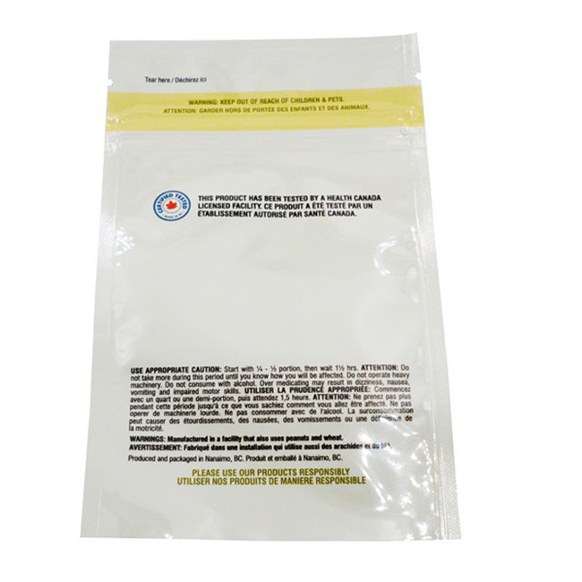 BOPP VMPET Mask Zipper Standing Pouch High Barrier Moisture Proof