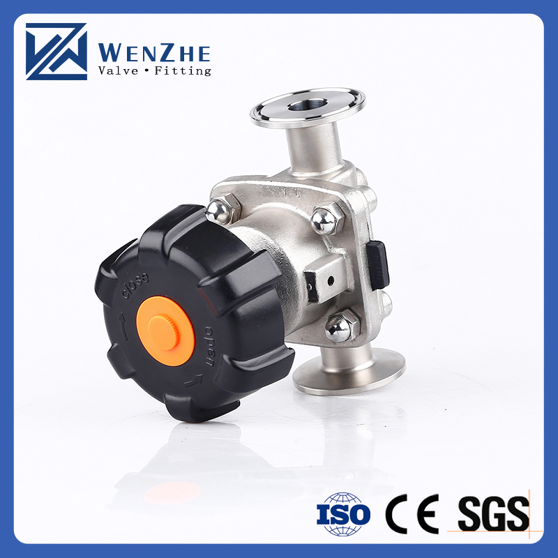 DN8-DN50 Sanitary Stainless Steel 316L DIN Composite Diaphragm Valve for Pharmaceutical