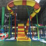Large Aqua Park Equipment Fiberglass Water Slide (2 Players)