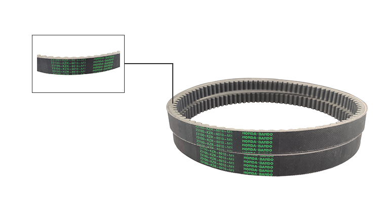 Rubber Motorcycle Drive Belt 23100-KZR-6010-M1 for Durable Small Engine Motorcycles