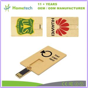 China Recycled Biodegradable Credit Card Flash Drive Business Credit Card USB Flash Drive Easy to Carry wholesale