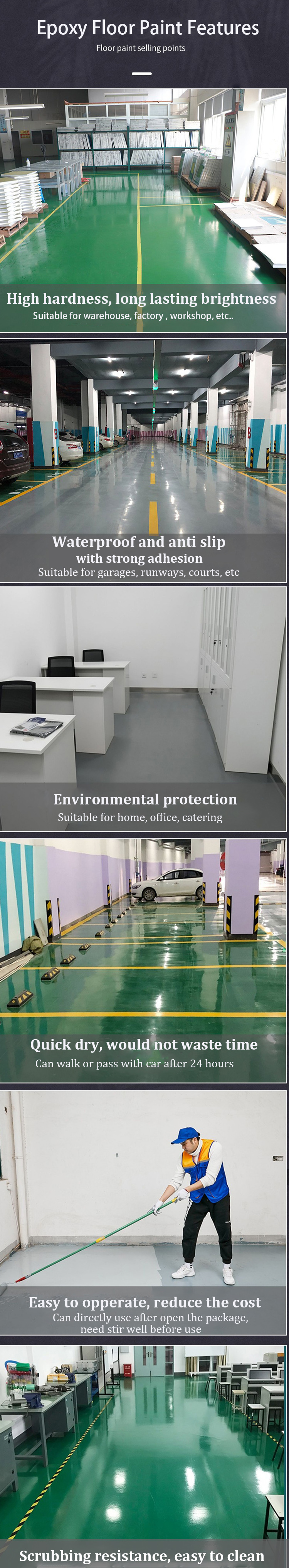 Liquid Coating Metallic Paint for Brush Application on Transparent Epoxy Resin Floors