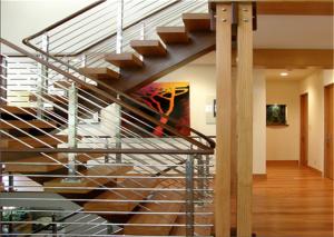 China Decorative Metal Rod Stainless Steel Railing Flooring Mounted For Outdoor Patio Deck wholesale