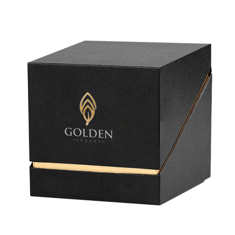 Magnetic Cardboard Jewellery Packaging Box With Velvet Insert For Necklace Bracelet