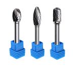 14 Long Shank Set 3mm Carbide Rotary Burr For Polishing