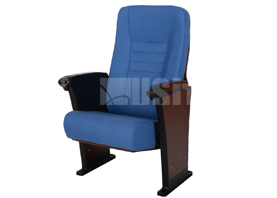 Aluminum Legs Auditorium Church Seating High End Fabric Materials Custom Color