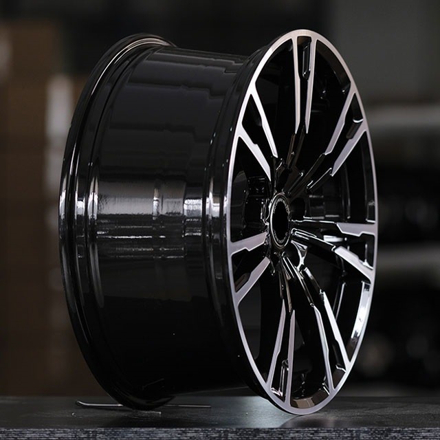 Titanium Machine Face Gloss black 19''20''21''22''forged wheels for Audi Q7