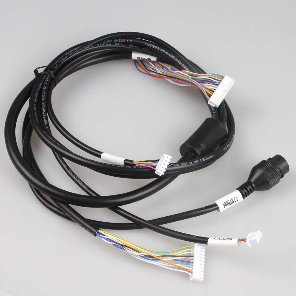 ODM Stable Industrial Wire Harness Waterproof PHB 2x12 To RJ45+ XH2.54