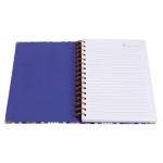 100GSM Spiral Paper Notebook Bound Grid Gold Foil Stamping 200 Pages 80Gram