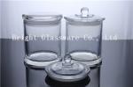 high quality clear glass candle jar