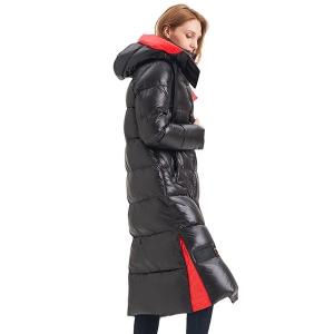 China FODARLLOY 2022 winter puffer jacket ladies warm hooded cotton-padded clothes women slim long down winter jackets women coats wholesale