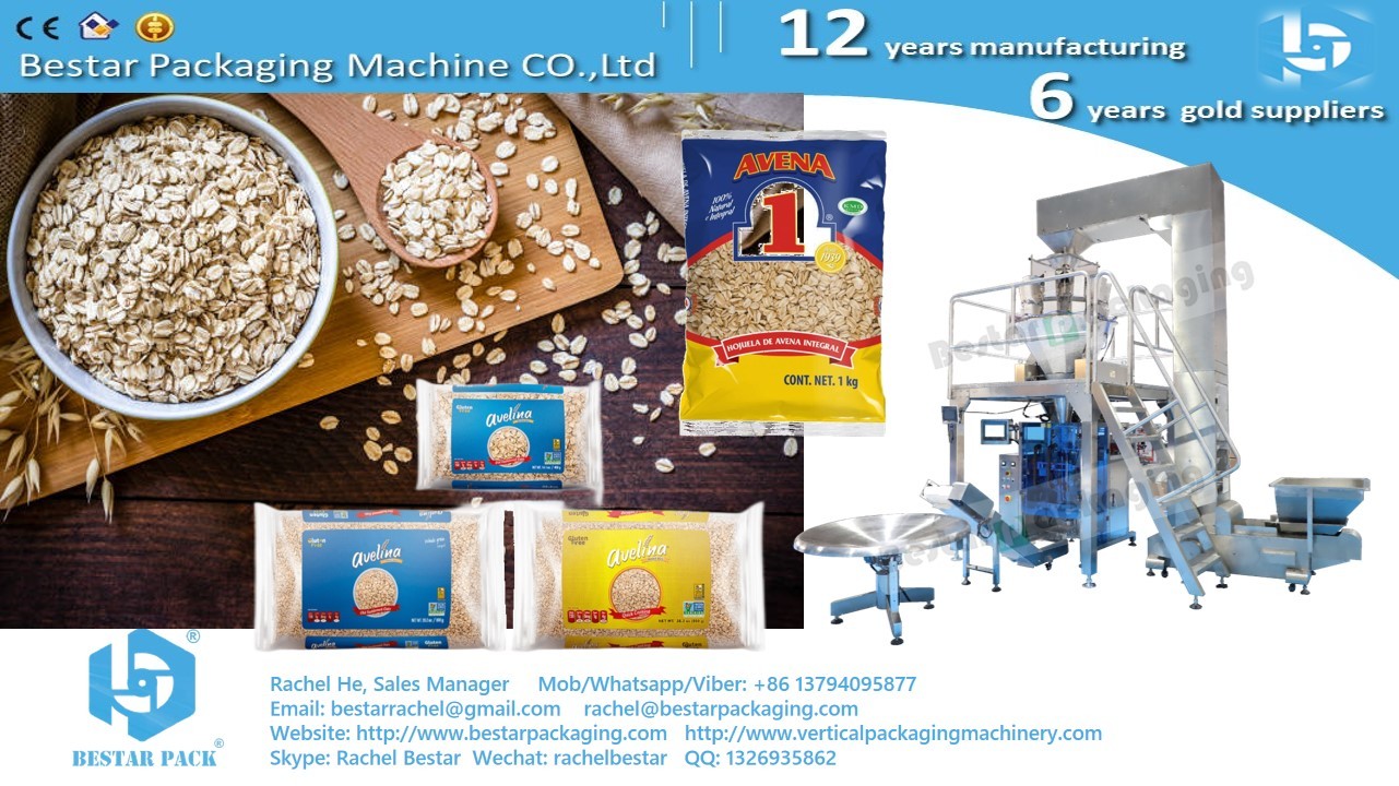 Bestar packing machine for 2.5kg cereal particles, nutritional breakfast pouch BSTV-820AZ