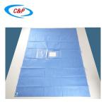Nonwoven Eye Drape Sheet Sticky Surgical Drape Pack In Individual Pouch