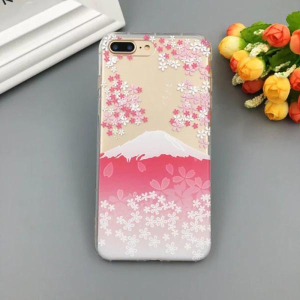 Soft TPU Three-dimensional Relief Flowers Cell Phone Case Cover for iPhone 7 6s