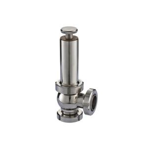 Hygienic Sanitary Pressure Relief Valves Manual Gear Powered Union Connection