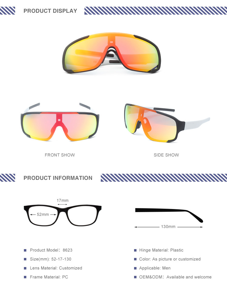 Anti Scratches Polarized Sunglasses Size 52 * 17 * 130mm OEM / ODM Available