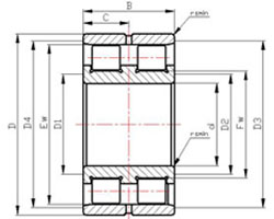 China SL series roller bearings SL0248 Series Cylindrical Roller Bearings SL024860 wholesale