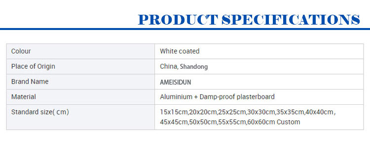 Powder Coating Surface Gypsum Board Access Panel for Graphic Design Project Solutions