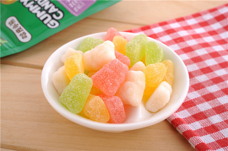 Yummy Mini Tropical Gummy Bears , Strawberry Gummy Candy With Calcium Zinc