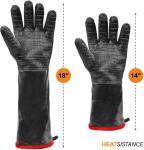 FuXing 18'' Smoker Long Sleeve Heat Protection Gloves Slip Resistant