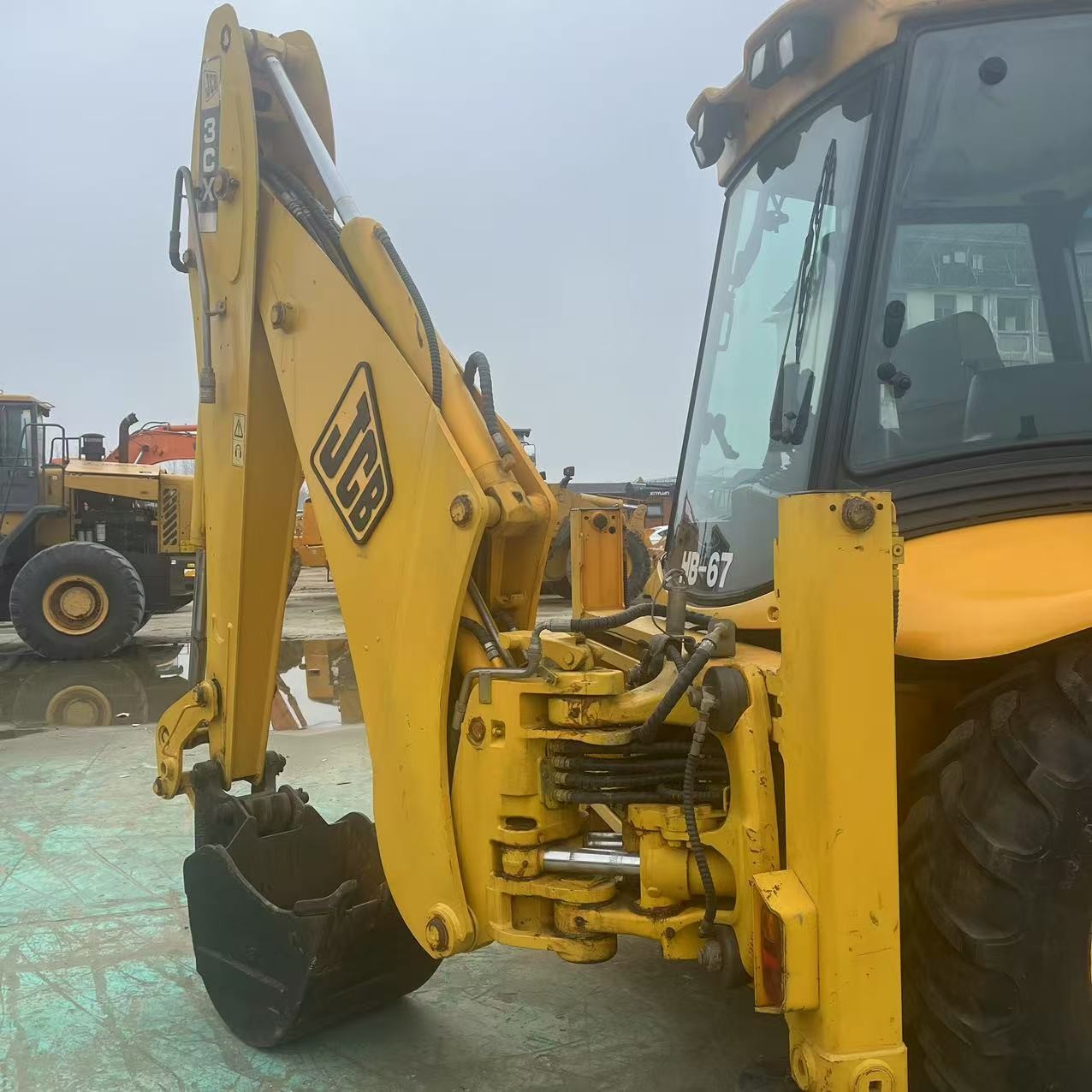 7 Ton Used JCB 3CX Backhoe Loader Wheel Type Secondhand Earth Moving Machine