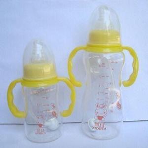 China Baby Glass Feeding Bottles, Cute or Gourd Shape, Standard Mouth wholesale