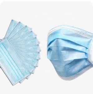 China 3 Ply Disposable Face Mask Easy Wear Facial Protection For Public Place wholesale