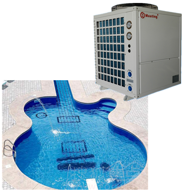 Meeting md70d titanium jacuzzi spa 28kw big swimming pool project heat pump air to water CB