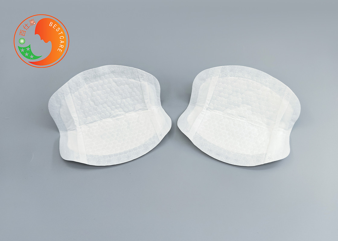 Anti Overflow Disposable Breast Feeding Pads With Side Leak Guard 3D Honeycomb Layer