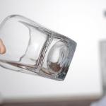 Square Double Rocks Promotional Glass For Whiskey Drinking