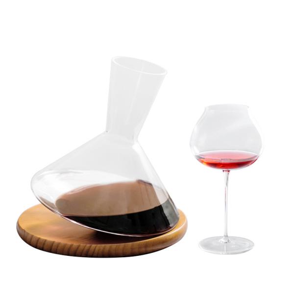 Wholesale Bulk Hand-Blown Lead-Free Crystal Wine Decanter & Aerator | 750ml Carafe for Distributors