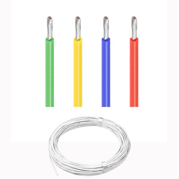 UL3122 Flexible Silicone Electrical Wire 300V Stranded Conductor Red Black White