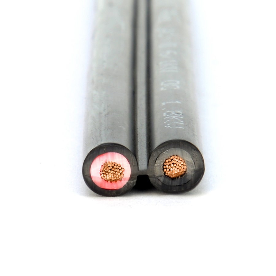 Solar Cable 4 Sq mm DC Black Red PV Cable for Solar Panel to Battery TUV Approved and More than 25 Years Service Life