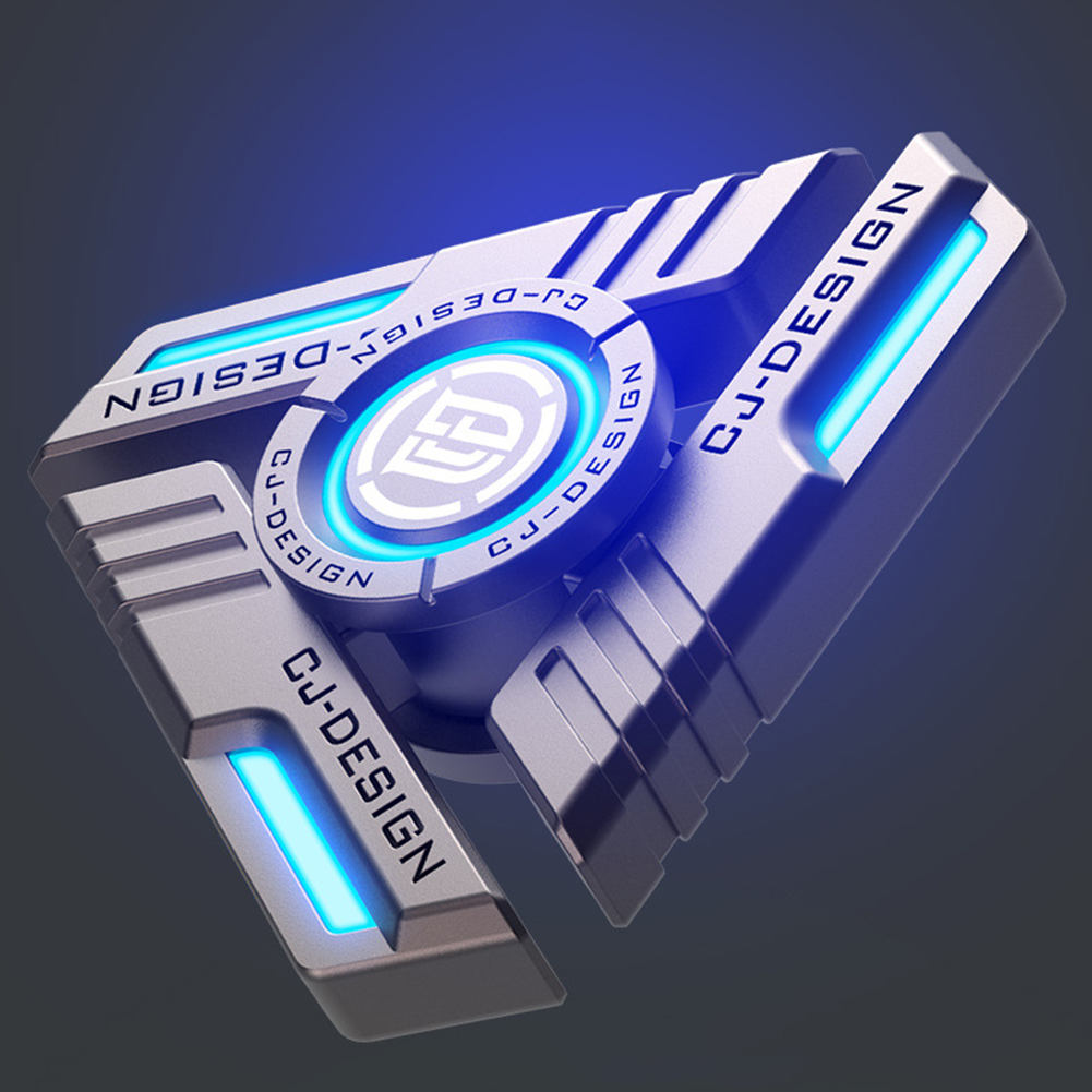 Luminous Light Metal Fidget Spinner Ideal for Kids to Release Pressure